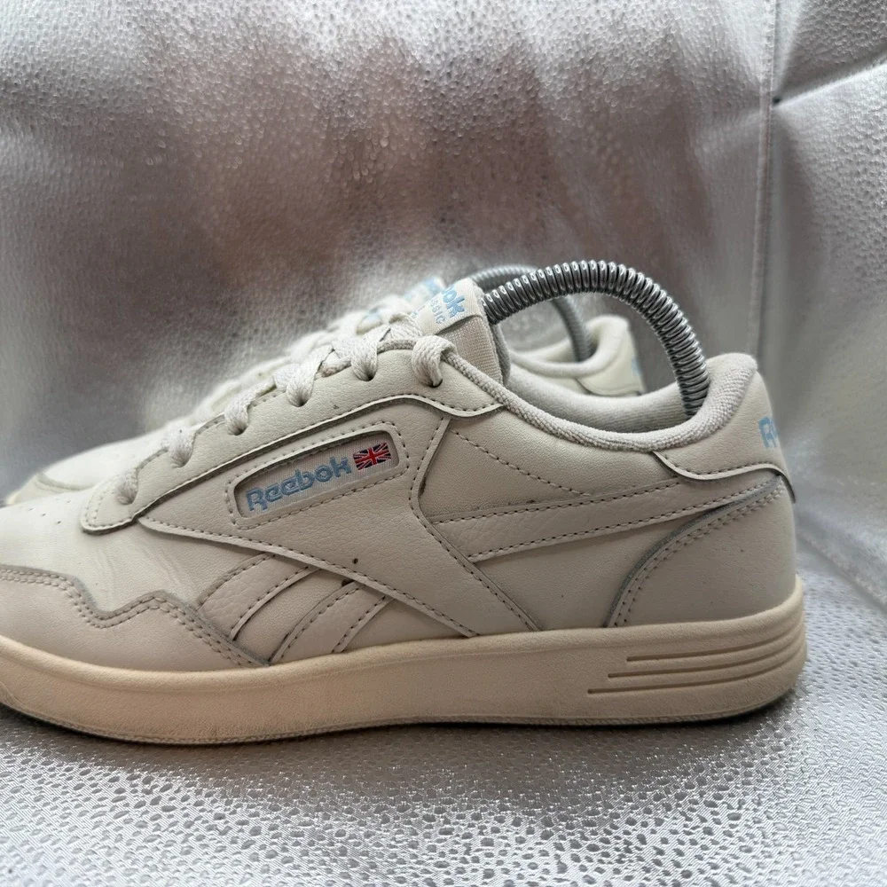 Size 8.5 Reebok Club MEMT Chalk‎ Glass Blue Womens Low Top Sneaker Shoes FZ3878
